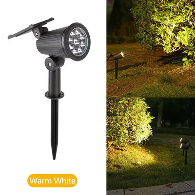 9 LEDs Solar Spotlights,Outdoor IP65 Waterproof,Spot Lights,Brightness Adjustable for Garden Backyard Driveway Patio Law Decor