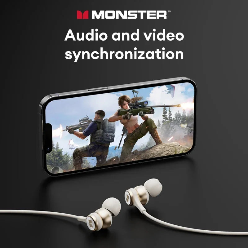 New Monster SG08 Wireless Bluetooth 5.4 Neckband Earphones Ultra-Long Battery Life Gaming Earbuds HD Call Sport Headset With Mic