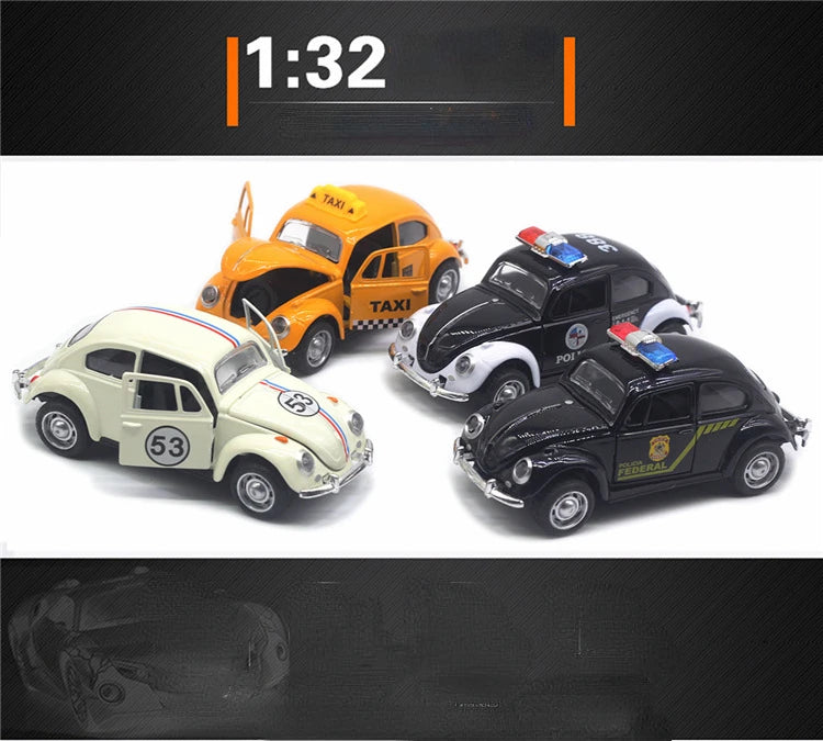 1:32 Volkswagen Beetle Alloy Car Diecasts Metal Classic Toy Model with Pull Back Function Vehicles for Child Gifts A931