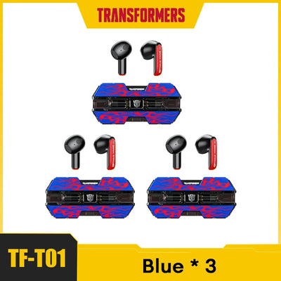 سماعات أذن لاسلكية TWS من ترانسفورمرز TF-T01 2/3/5 قطع بتقنية البلوتوث V5.3 وسماعات أذن ستيريو HIFI منخفضة الكمون للألعاب وموسيقى ثنائية الوضع