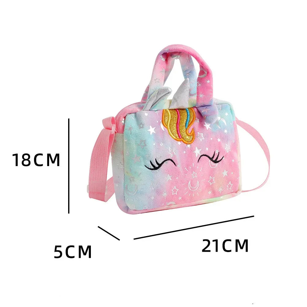 Sweet Unicorn Handbags For Girls Lovely Kids Crossbody Bag Children Gift Little Girl Small Purse