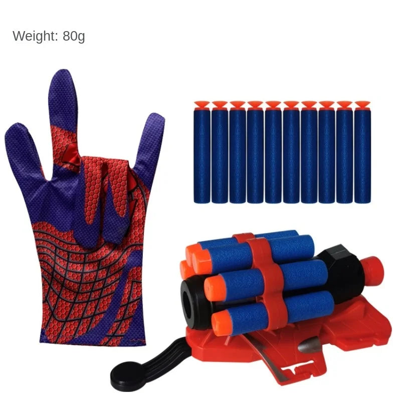 Soft Bullets Launcher Spray Wrist With Gloves Launching Soft Bomb Toy Gun Outdoor Games Toys