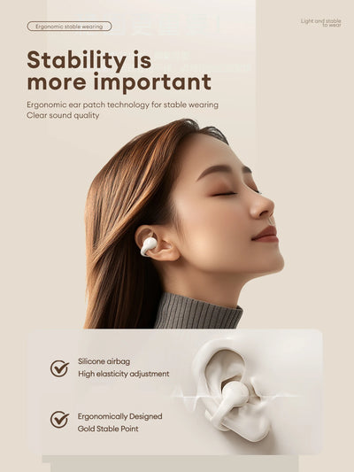 Choice Lenovo LP25 OWS Wireless Bluetooth Headphones Long Battery Life Game Headset HIFI Stereo Sound Earphone HD Call With Mic