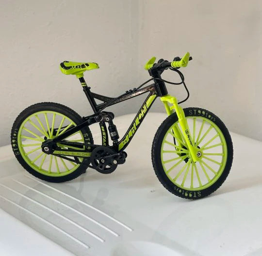 1:10 Mini Finger Mountain Bike Diecast Model Alloy Bicycle Simulation Collection Die Casting Racing Metal Bike Toys for boy