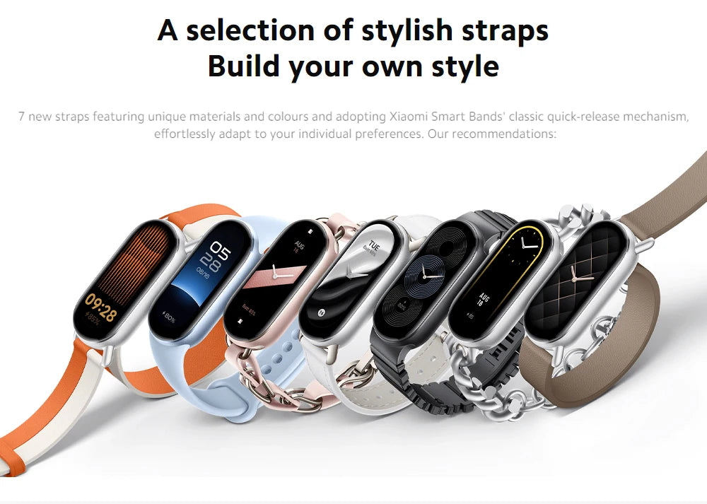 Fast Shipping Global Version Xiaomi Smart Band 9 1.62''AMOLED 150+ sports modes 21-day battery life* sleep SpO₂ monitoring* band