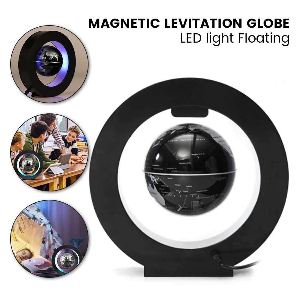 Magnetic Levitation Globe Birthday Gifts Electronic Antigravity Lamp Novelty Ball Light LED World Map Home Decoration Floating