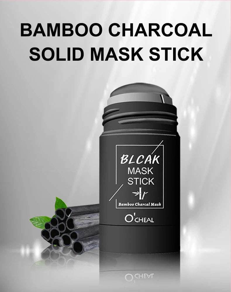 Solid facial mask Stick Green Tea Honey Peach Cleaning Pore Moisturizing Long Charcoal Eggplant Mud Film