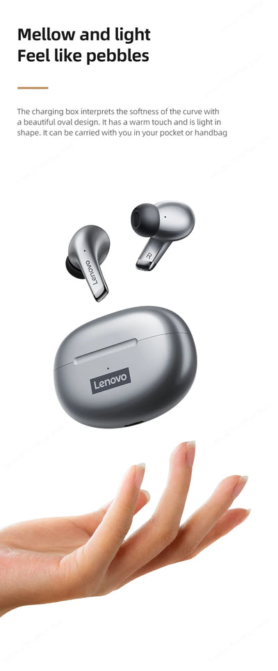 Original Lenovo LP5 Wireless Bluetooth Earphone Fast Charging Long Endurance HD Call With Microphone Sports Waterproof Headset