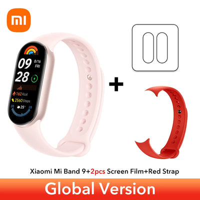 Fast Shipping Global Version Xiaomi Smart Band 9 1.62''AMOLED 150+ sports modes 21-day battery life* sleep SpO₂ monitoring* band