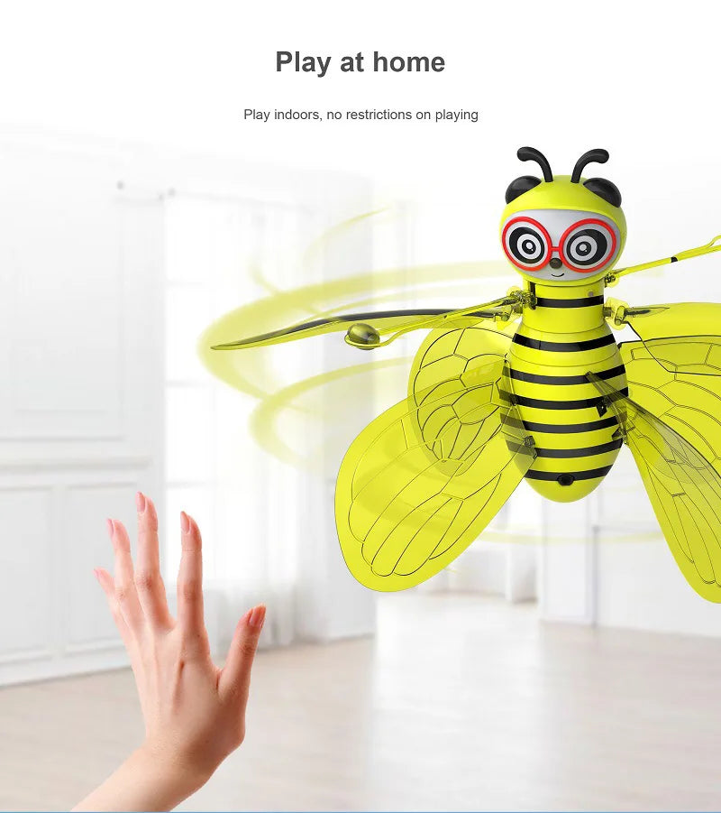 Little Bee Flying Vehicle Aircraft Gesture Sensing  Vehicle Flying Helicopter Lights Children's Toys Birthday Gift Christmas