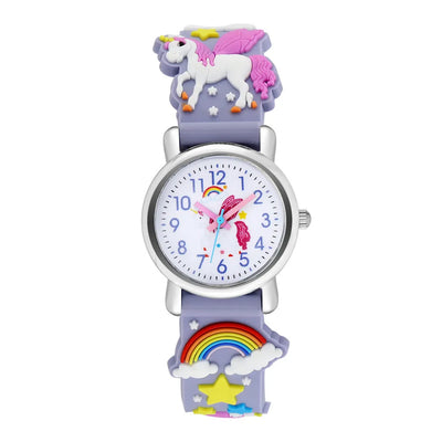 New CHILDREN'S Watch Can Love Rainbow Pony CHILDREN'S Quartz Watch Plastic Strap