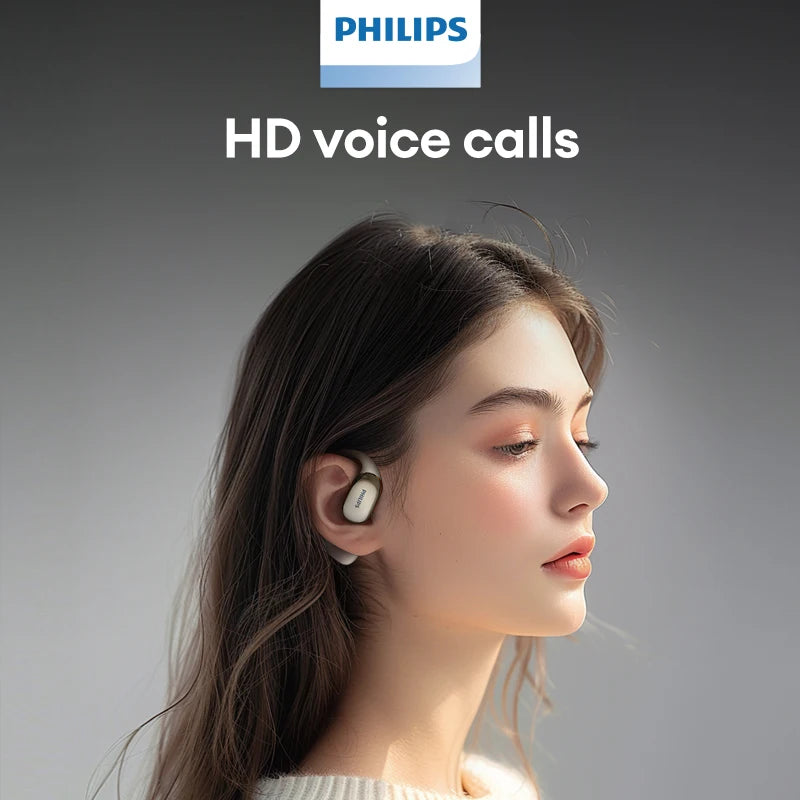 سماعات رأس TAT5739 لاسلكية أصلية من Philips غير داخل الأذن بتقنية البلوتوث V5.4 وموسيقى جهير عميق وسماعات أذن رياضية مقاومة للماء في الهواء الطلق