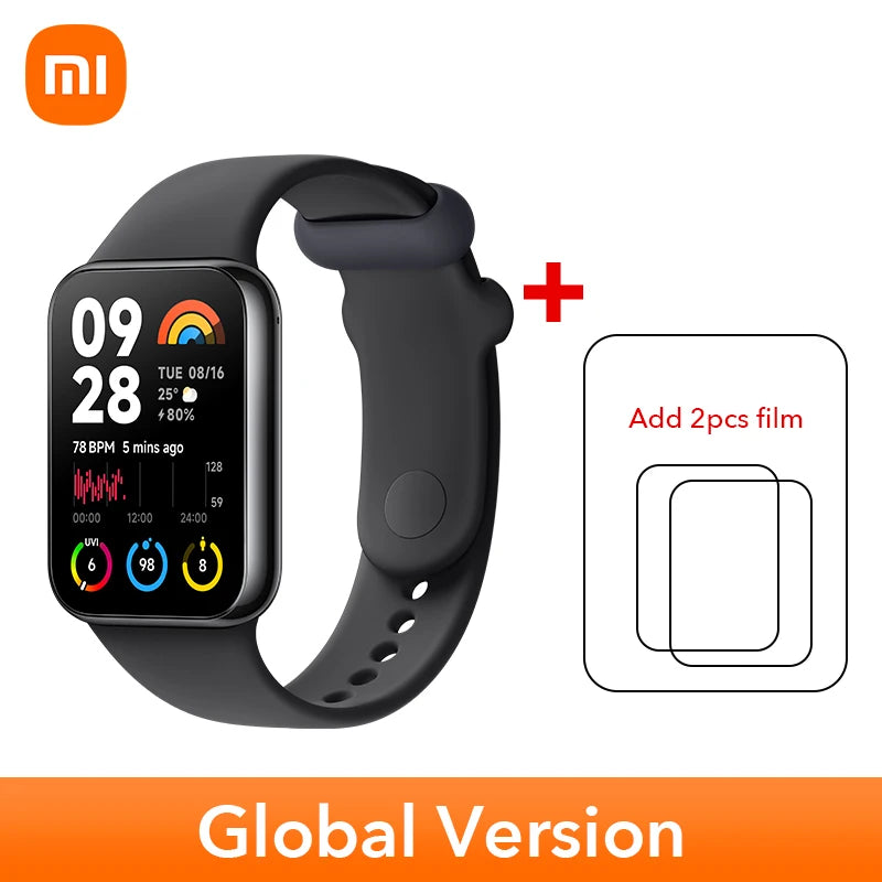 الإصدار العالمي الجديد من سوار Xiaomi Smart Band 8 Pro بشاشة AMOLED مقاس 1.74 بوصة وعمر بطارية يصل إلى 14 يومًا 5ATM مقاوم للماء