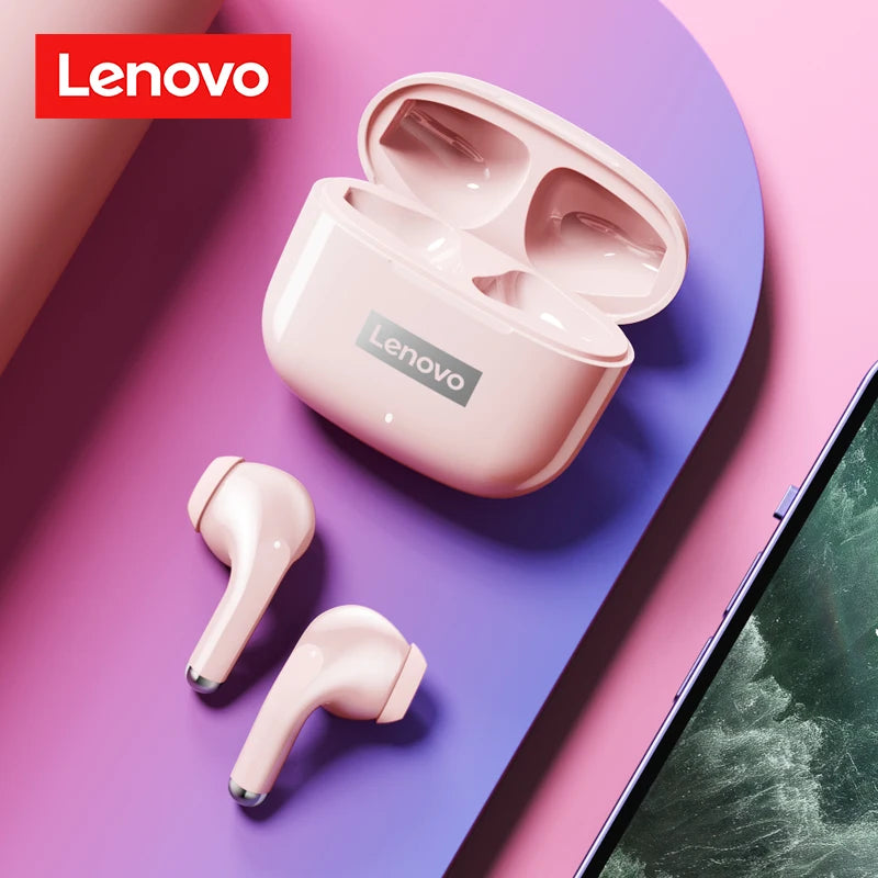 Original Lenovo LP40 Pro TWS Earphones Wireless Bluetooth V5.1 Sport Noise Reduction Headphones Touch Control HD Call With Mic