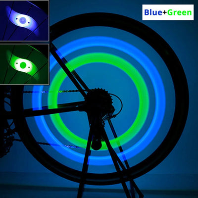 Bike Wheel Spoke Light Tire Lights 3 Mode LED Tyre Tire Flash Lamp Bike Safety Warning Easy to Install MTB Bicycle Accessories