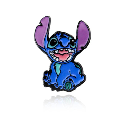 Disney Lilo & Stitch Necklace Stainless Steel Stitching Cute Figure Stitch Heart Pendant Neck Chain Lovers Jewelry